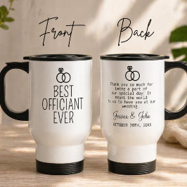 Trouwambtenaar cadeau Beste ambtenaar ooit Reisbeker