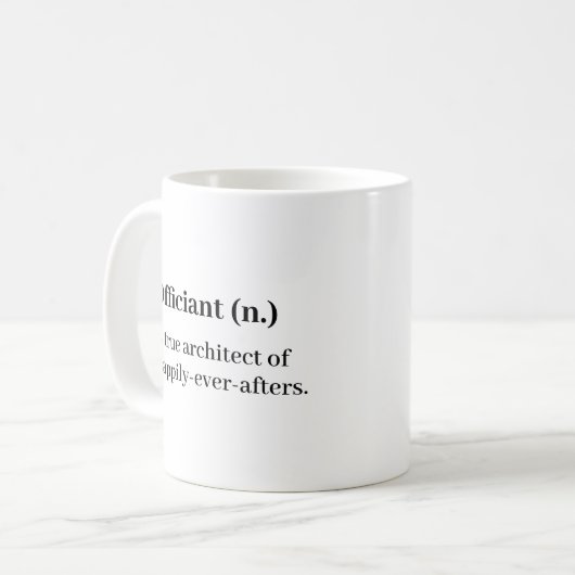 Trouwambtenaar Definitie Dank u Mok (Voorkant links)