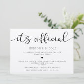 Trouwannonce en Ontvangst Uitnodiging (Staand voorkant)