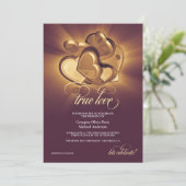 Trouwannouncement Echte Liefde Aankondiging (Staand voorkant)