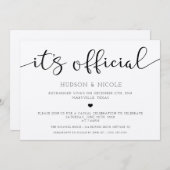 Trouwannouncement en Ontvangst Uitnodiging (Voorkant / Achterkant)