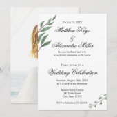 Trouwannouncement en Ontvangst Uitnodiging (Voorkant / Achterkant)