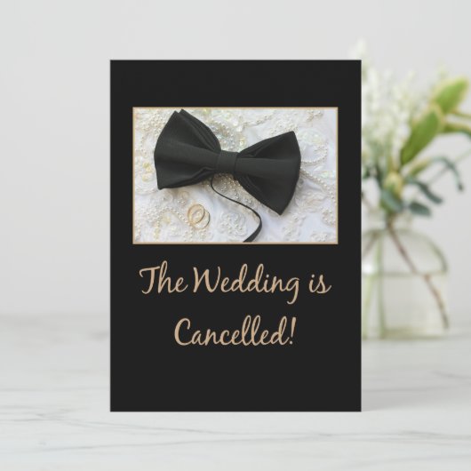 Trouwannunciatie afzegging aankondiging (Staand voorkant)