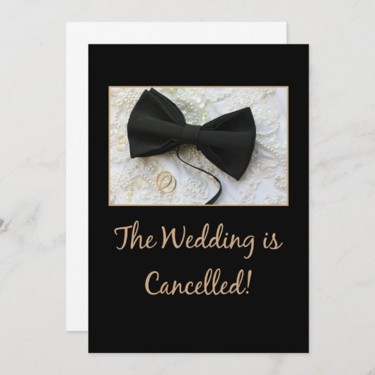 Trouwannunciatie afzegging aankondiging (Voorkant / Achterkant)