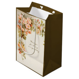 Trouwantique Roze Roos Bloem uit het verleden Medium Cadeauzakje