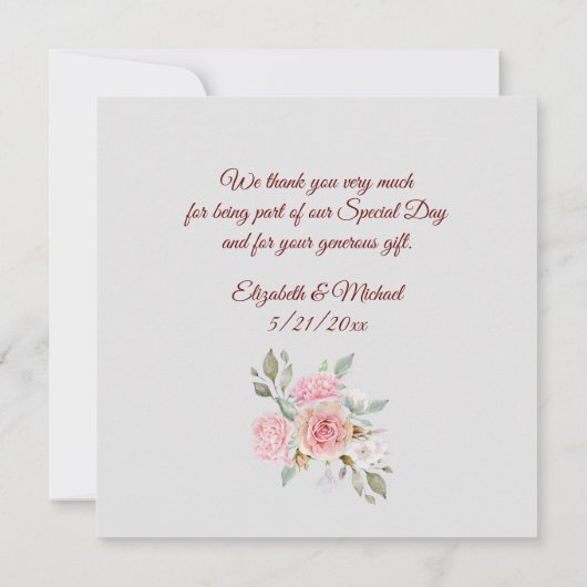 Trouwappartement Bedankkaartje Bedankkaart (Achterkant)