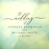 Trouwauto met handtekening naam raamsticker (Vel 3)