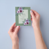 TROUWBALIEVEN MET DE LAAGSTE BEGROTING Pruim Bloem Flyer (Hand)