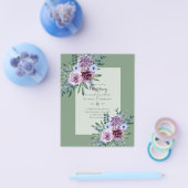 TROUWBALIEVEN MET DE LAAGSTE BEGROTING Pruim Bloem Flyer (Enkel)