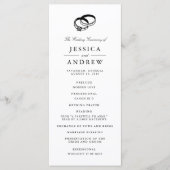 Trouwbanden | Huwelijksceremonie programma Programmakaart (Voorkant)