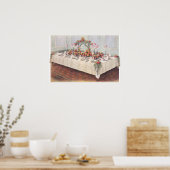 Trouwbanket tafel vintage poster (Keuken)