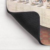 Trouwbankettafeltje in vintage stijl muismat (Hoek)