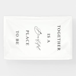 Trouwbanner “Samen is een mooie plek" Spandoek