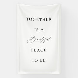 Trouwbanner “Samen is een mooie plek" Spandoek