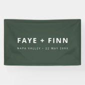 Trouwbanner | Scandi Welkom Achtergrond Bord Spandoek (Horizontaal)