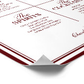 Trouwbar Bord Sjabloon, Modern Drankmenu Poster (Hoek)