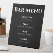 Trouwbarmenu Reclamebord Met Voetstuk (Insitu)