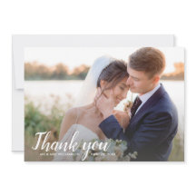Trouwbedankbriefje achterzijde één grote foto