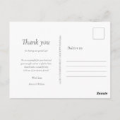 Trouwbedankingskaart Eucalyptus Bos Briefkaart (Achterkant)