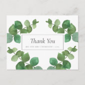 Trouwbedankingskaart Eucalyptus Bos Briefkaart (Voorkant)