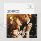 Trouwbedankje Fotokaart gepersonaliseerd Briefkaart (Voorkant / Achterkant)