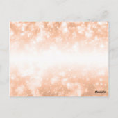 Trouwbedankje Opmerking Roos Gold Shimmer Lights Briefkaart (Achterkant)