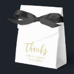 Trouwbedankjes Moderne Minimale Witte Favorieten D Bedankdoosjes<br><div class="desc">Trouwbedankjes voor de moderne minimalistische witte gunstboxen. Stijlvol personaliseren met uw aangepaste namen en datum.</div>