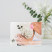 Trouwbedankjes voor het zijn van mijn bruidsmeisje briefkaart (Staand voorkant)