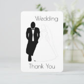 Trouwbedankkaart Bruidegom Bedankkaart (Staand voorkant)