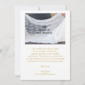 Trouwbedankkaart Gold Hearts Bedankkaart (Achterkant)