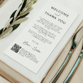 Trouwbedankkaart met QR-code,