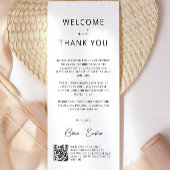 Trouwbedankkaart met QR-code,