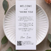 Trouwbedankkaart met QR-code,