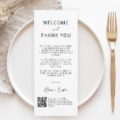 Trouwbedankkaart met QR-code,