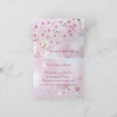 Trouwbedankkaart - Spring Cherry blossom Bedankkaart (Binnen)