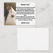 Trouwbedankkaarten met bericht notitiekaartje (Voorkant / Achterkant)