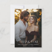 Trouwbedekking Foto koppels Douche Foto Bedankkaart (Voorkant)