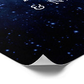 Trouwbegroeting onder de sterren Astronomie Ruimte Poster (Hoek)