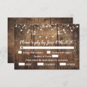 Trouwbehuizing RSVP-kaart RSVP Kaartje (Voorkant / Achterkant)