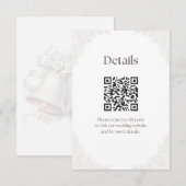 Trouwbel Achtergrond Details Enclosure Informatiekaartje (Voorkant / Achterkant)