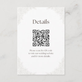 Trouwbel Achtergrond Details Enclosure Informatiekaartje