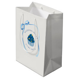 Trouwbel Cupcakes | Favor voor blauwe bruidsdouche Medium Cadeauzakje