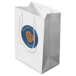 Trouwbelkoekjes | Blauwe Witte Bruiloftsfeesten Medium Cadeauzakje