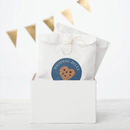 Trouwbelkoekjes | Blauwe Witte Bruiloftsfeestjes Bedankzakje