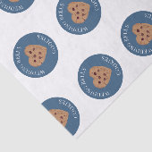 Trouwbelkoekjes | Blauwe Witte Bruiloftsfeestjes Tissuepapier (Detail)