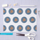 Trouwbelkoekjes | Blauwe Witte Bruiloftsfeestjes Tissuepapier (Craft)