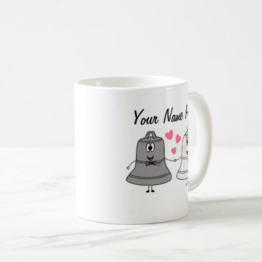 Trouwbellen Aangepaste Mok Schattige Grappig Cadea (Voorkant rechts)