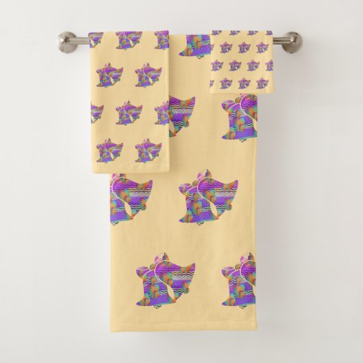 Trouwbellen  bad handdoek (Insitu)