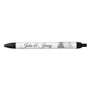 Trouwbellen Custom Wedding Favoriet Gift Zwarte Inkt Pen