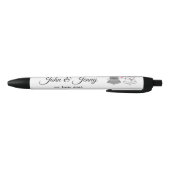 Trouwbellen Custom Wedding Favoriet Gift Zwarte Inkt Pen (Bodem)